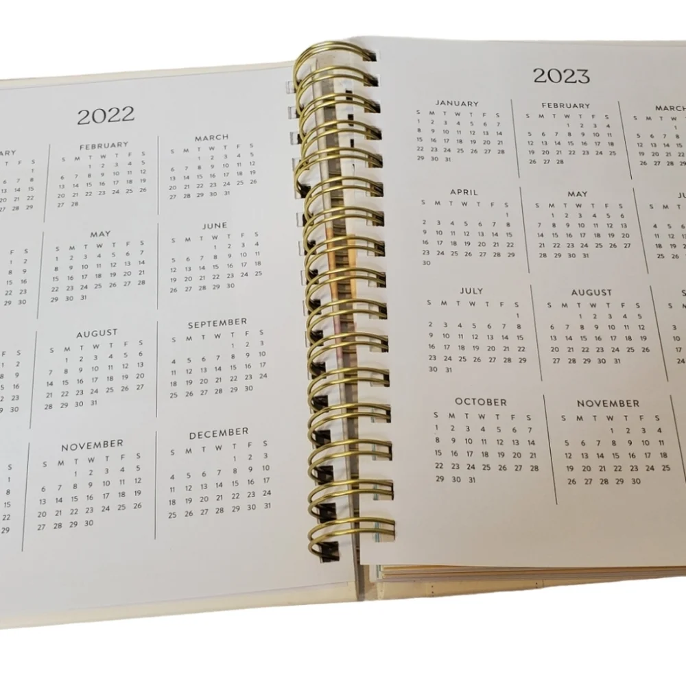 Eccolo 18 Month Weekly/Monthly Planner Spiral Bound Hardcover New